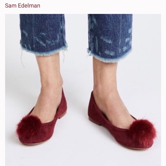 sam edelman pom pom flats